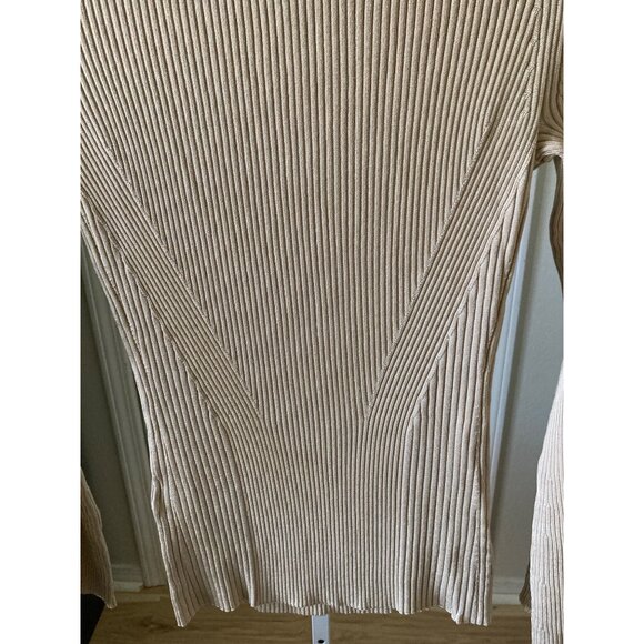 Banana Republic NWOT Sweater Boat Neck Oyster Beige Buttons Detail Large - Picture 8 of 8